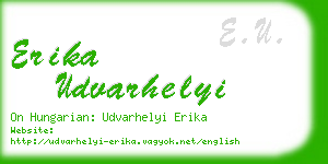 erika udvarhelyi business card